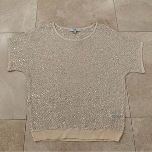 Sequin knit top